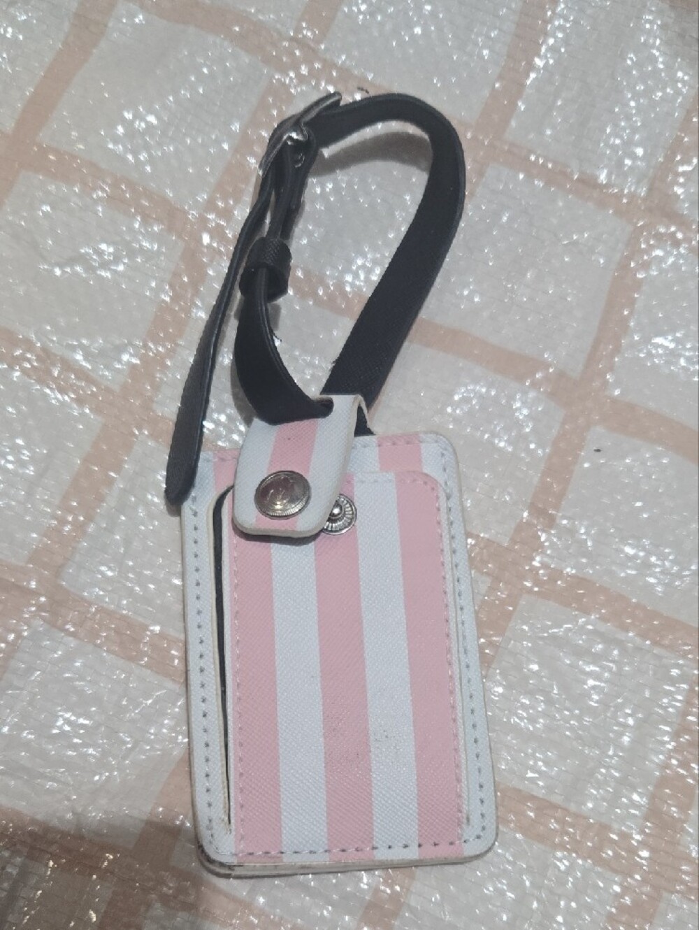 Victoria's Secret Pink & White Striped Travel Accessory Set - Picture 14 of 16